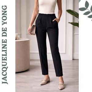 Jacqueline de Yong Dark Navy Blue High Waist Pants Size Medium